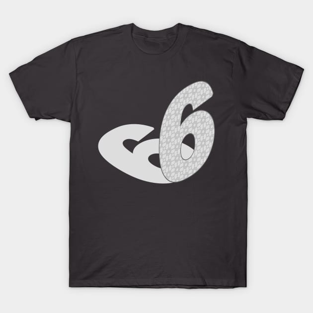 Isometric Number, Number Six T-Shirt by PoshGeometry